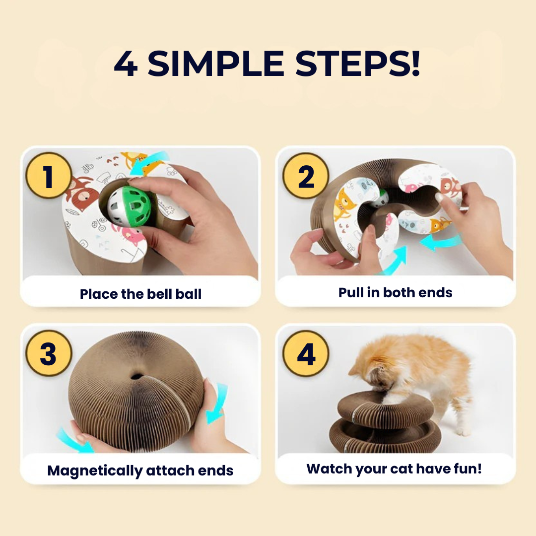 KittyKanvas™ Magic Accordion Scratcher